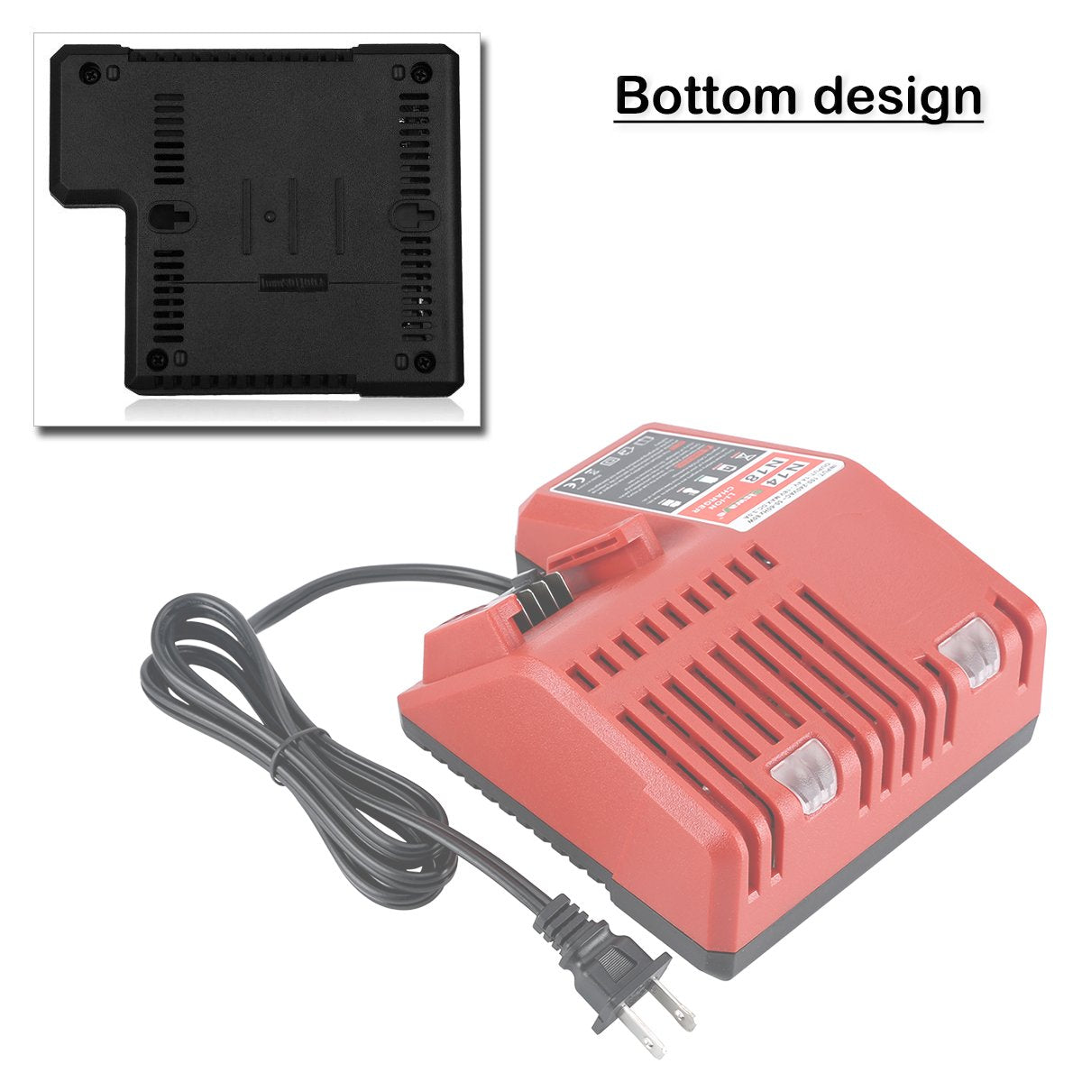 Biswaye M-18 charger wall-mount ready to save space