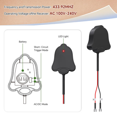 BITIWEND Blink chime dual-mode featuring AC/DC and short-circuit trigger options