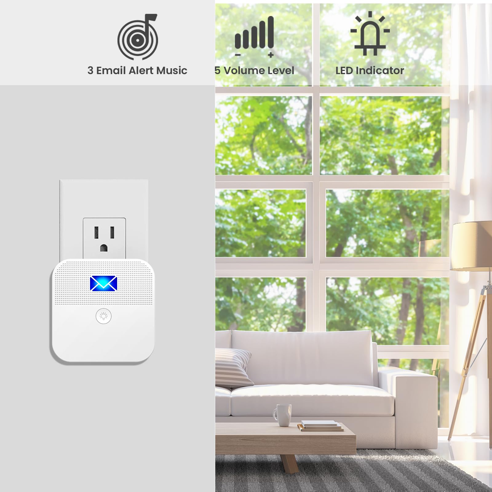 BITIWEND long-range alert works up to 600 feet for wide properties.