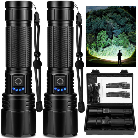 Bitlyle rechargeable LED flashlight front view delivers high brightness for outdoor visibility.