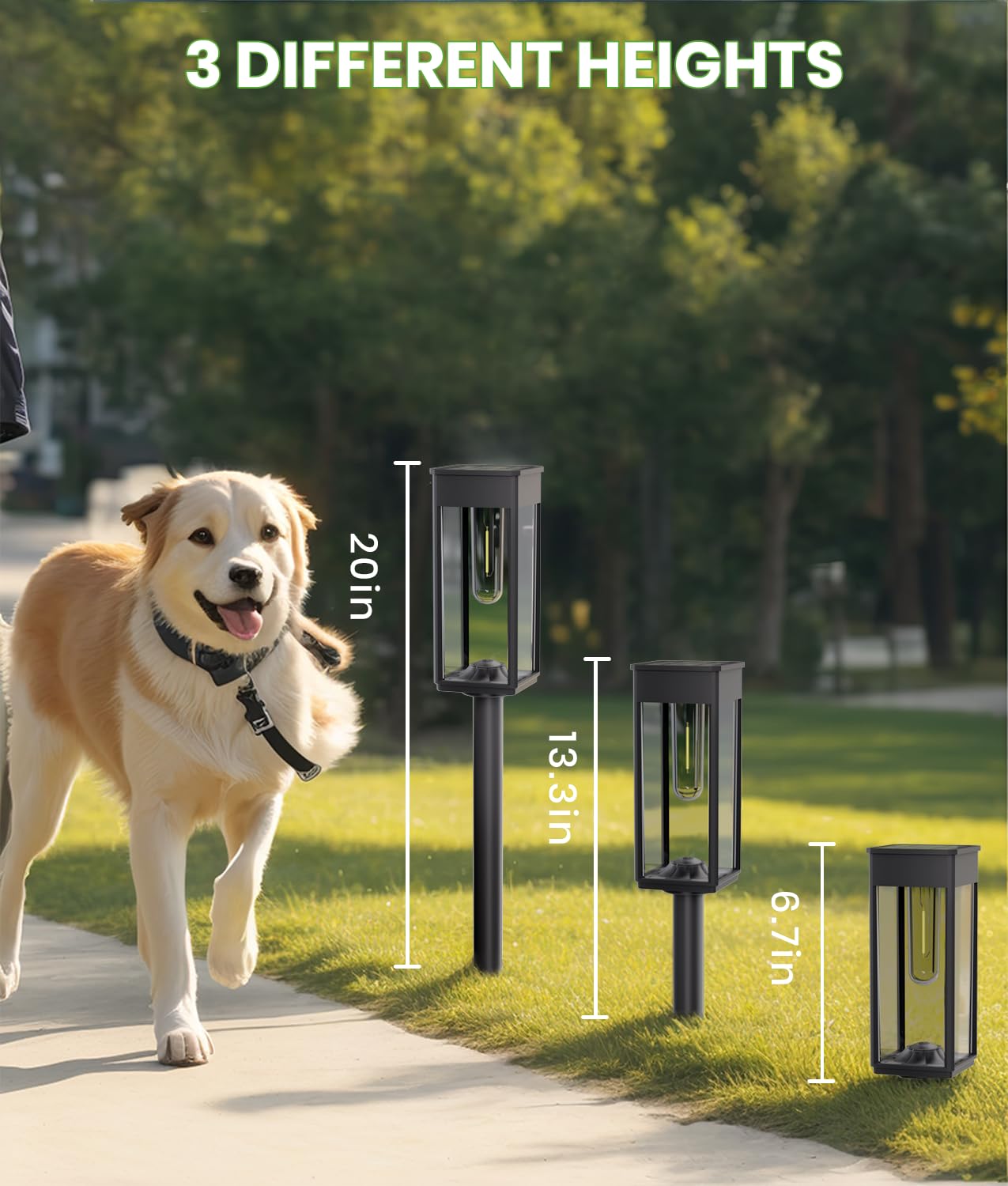 BITPOTT garden-decor solar light adds enchantment to yard and walkway.