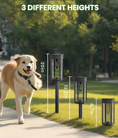 BITPOTT garden-decor solar light adds enchantment to yard and walkway.