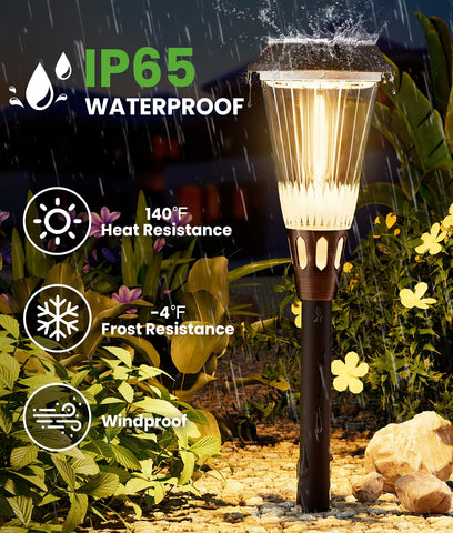 BITPOTT lights illuminate gardens and driveways with subtle glow.