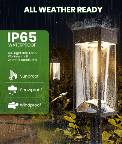 BITPOTT garden-pathway-illuminated lighting adds inviting yard ambiance.