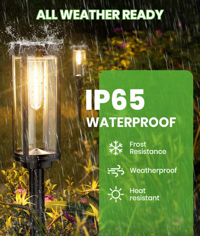 BITPOTT filament bulb path light for retro charm