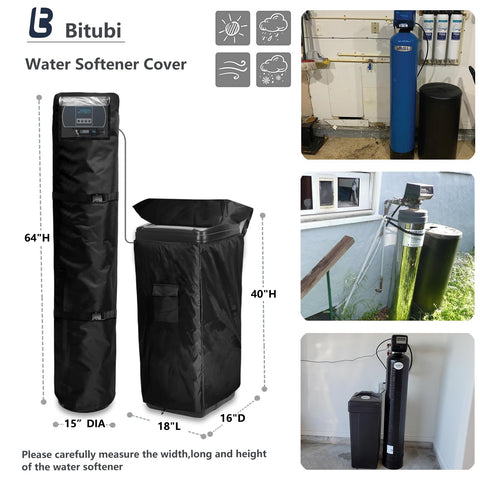 Bitubi brine tank cover with top zipper for easy access