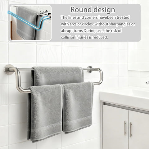 Biuiuiu SUS304 stainless steel rack resists humidity and staining.