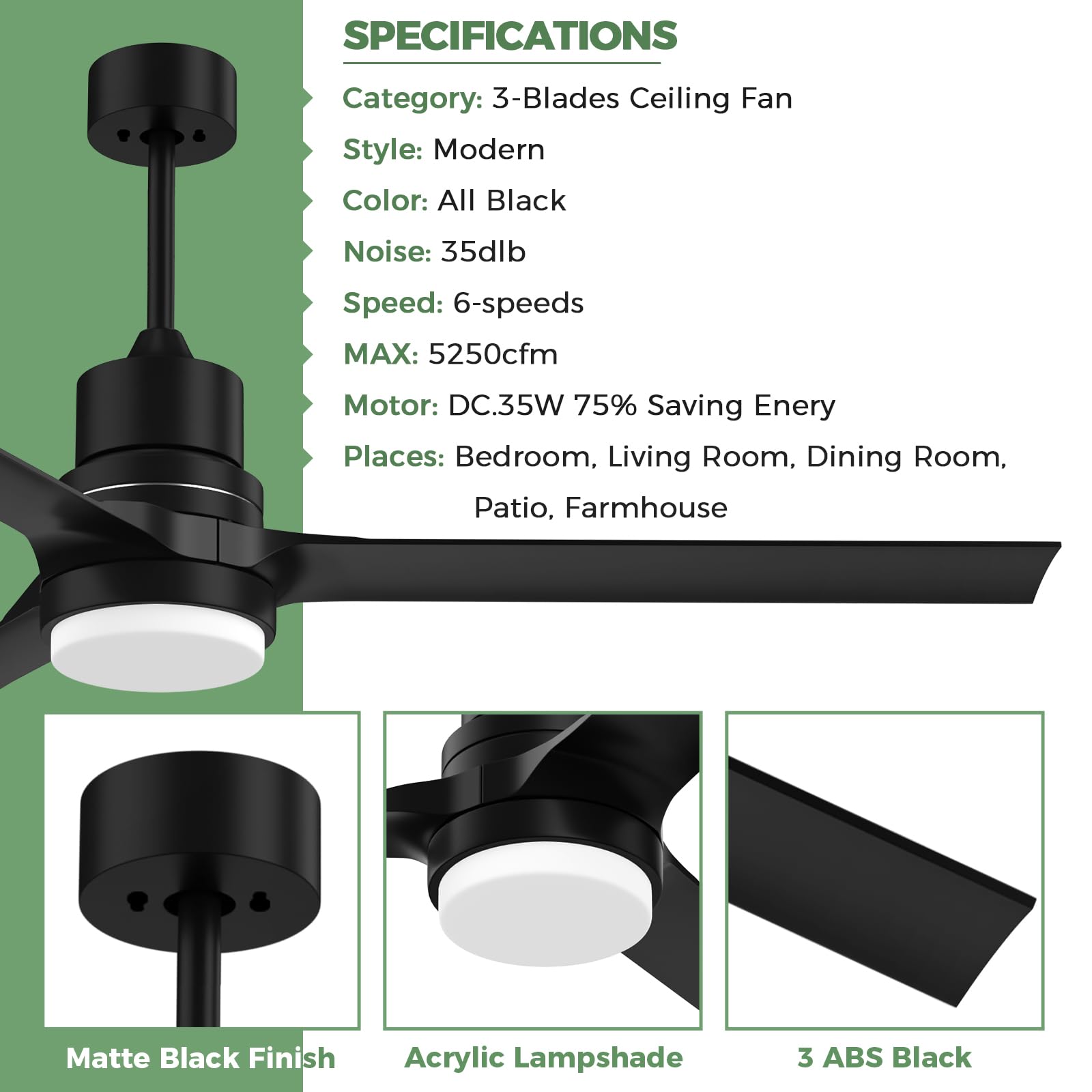 Biukis easy-install downrods for sloped ceilings and flexible mounting