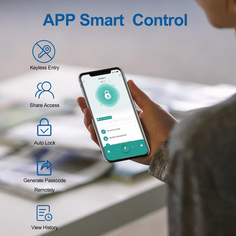 BIWIBON anti-peep keypad detail enables secure PIN entry anytime.