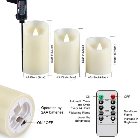 Biyanuo battery-powered candles require no flame or soot