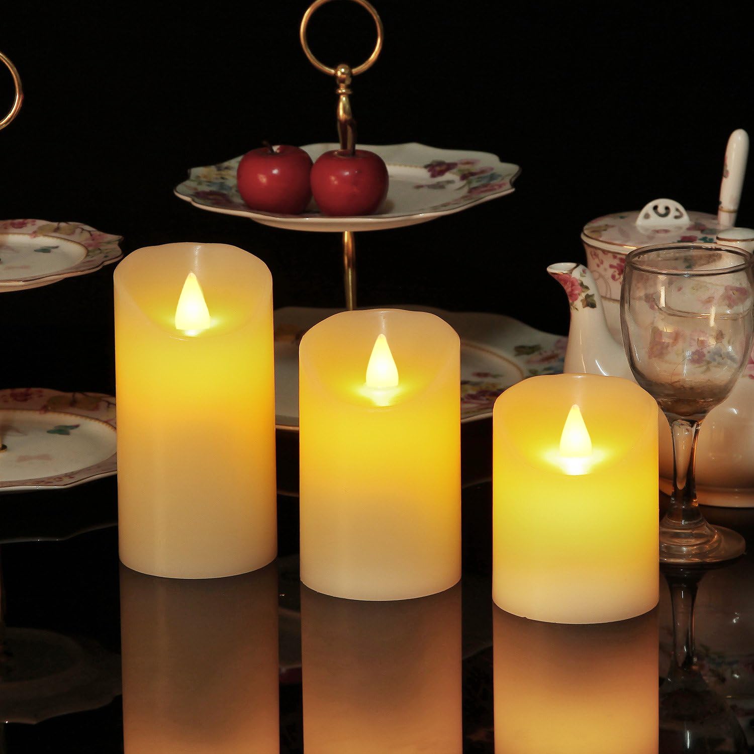 Biyanuo 24-hour timer candles automatically switch on for events