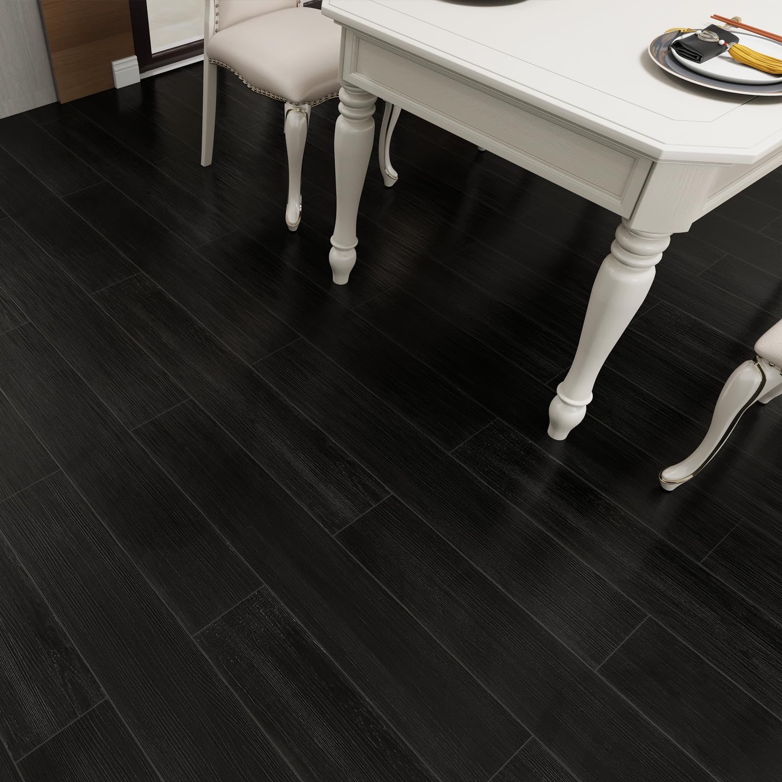 Biyoee self-adhesive floor tiles cover 54-sq-ft easily.