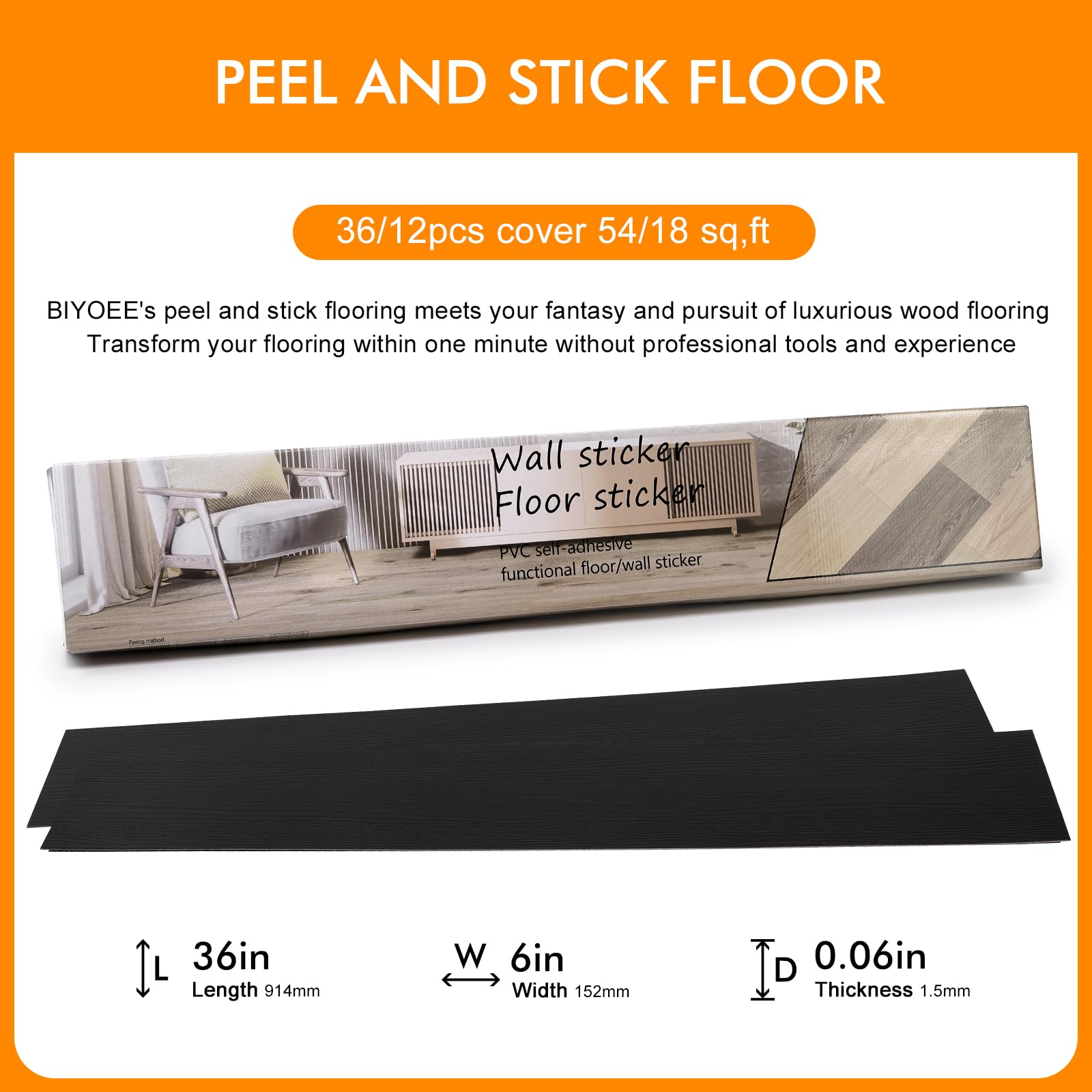 Biyoee versatile tiles suit bedrooms, kitchens, and living areas.