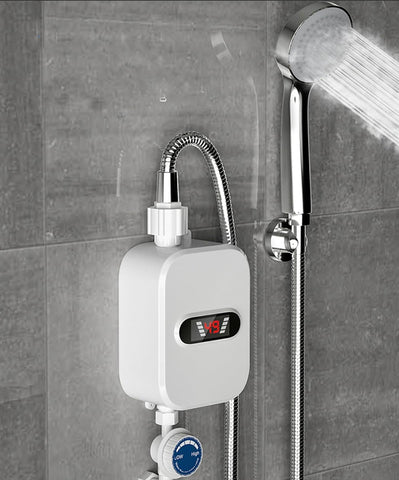 BJLIFE RV shower head included for easy setup and instant warmth.