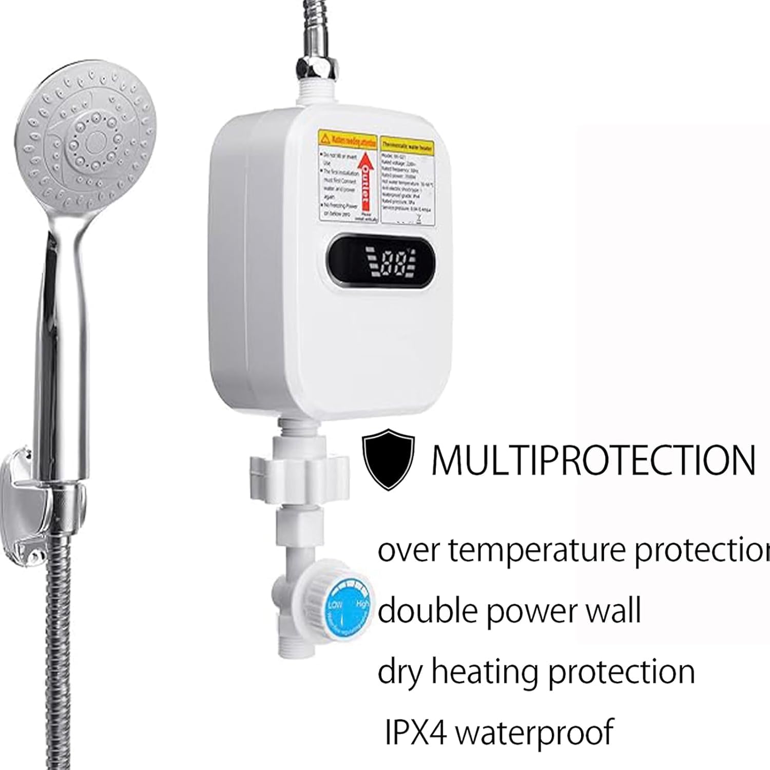 BJLIFE adjustable temperature control from 86°F to 140°F for comfort.