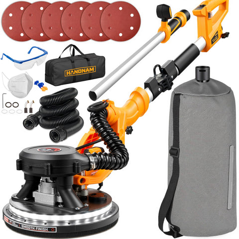 BJOSSTY electric drywall sander shown for ceiling sanding with a smooth finish