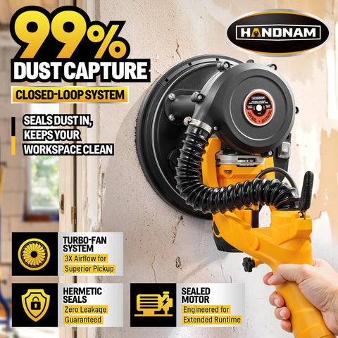 BJOSSTY sander with dust collection system for a cleaner workspace