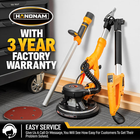 BJOSSTY sander with 3-year factory warranty and support
