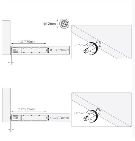 bjsdkff magnetic push latch adhesive strike included in the kit