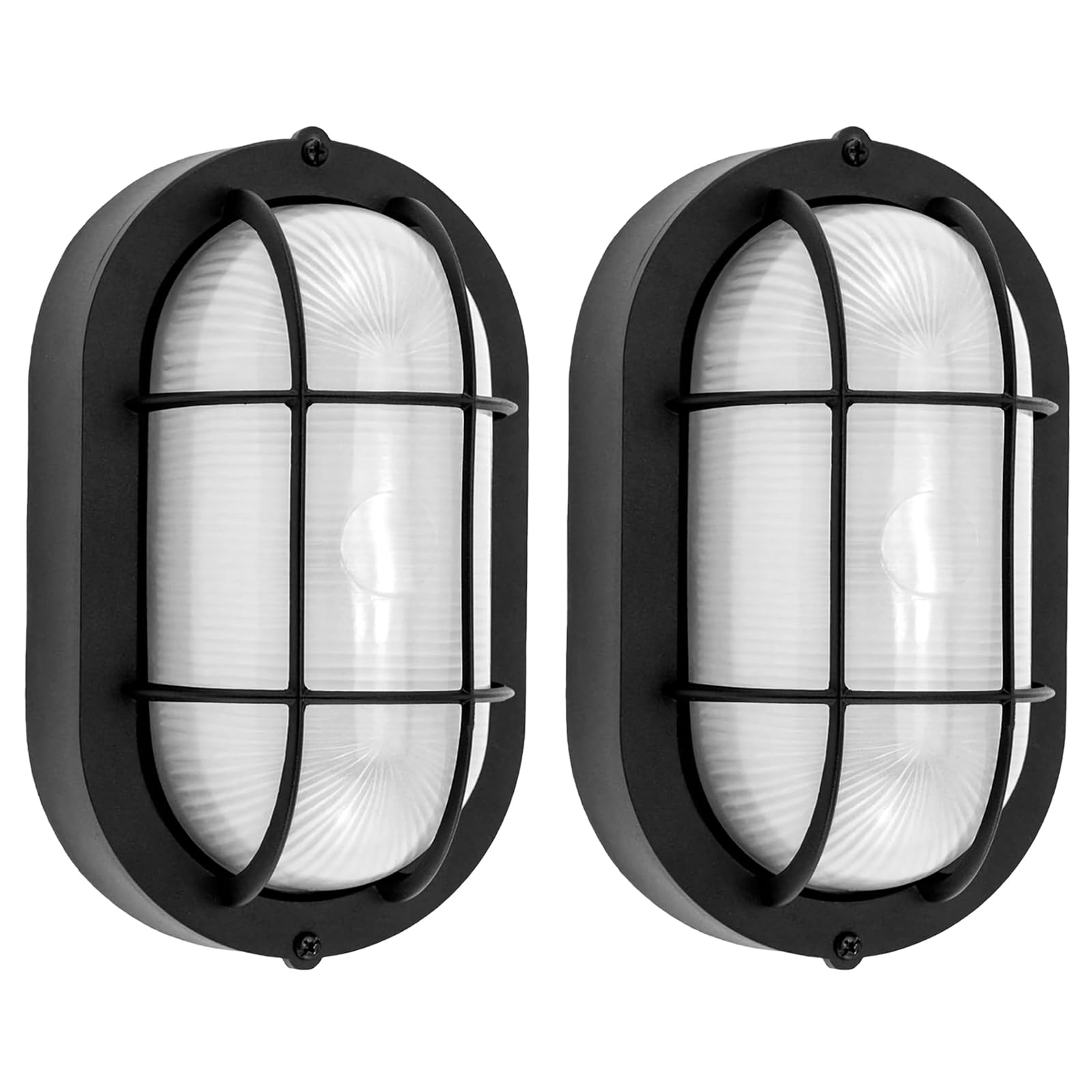 B&K Jasmine 8-5 bulkhead oval outdoor wall light for porch illumination with warm 3000K glow.