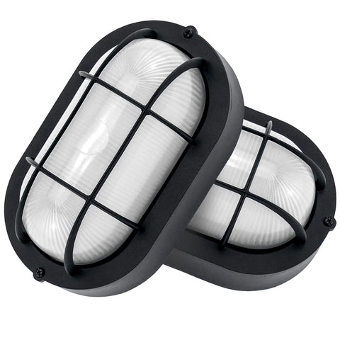 B&K Jasmine easy-install bulkhead lights with included hardware for quick setup.