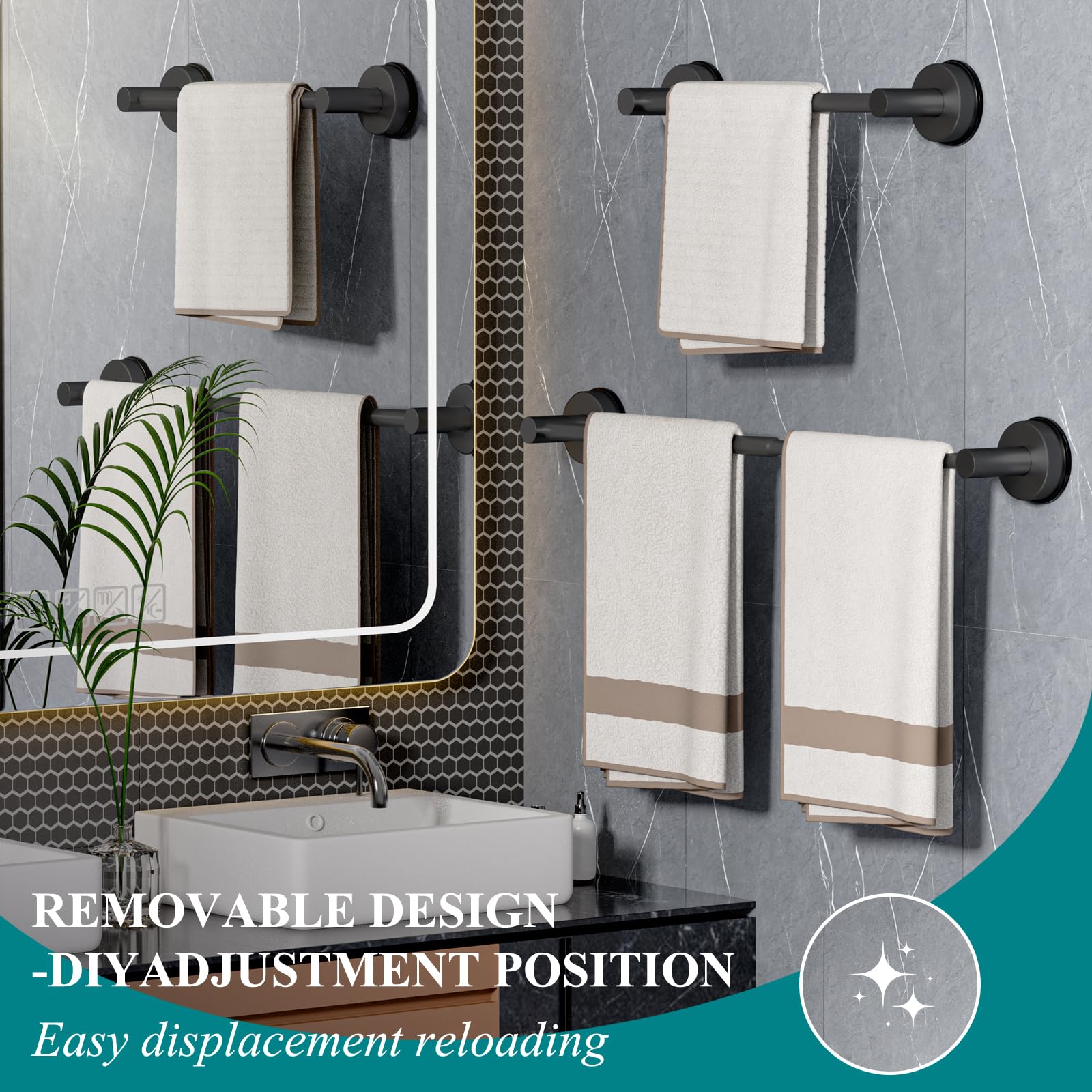 BKV space-saving solution keeps towels within reach and the room feeling neater.