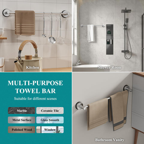 BKV towel bar wall-mounted design saves space in a compact bathroom