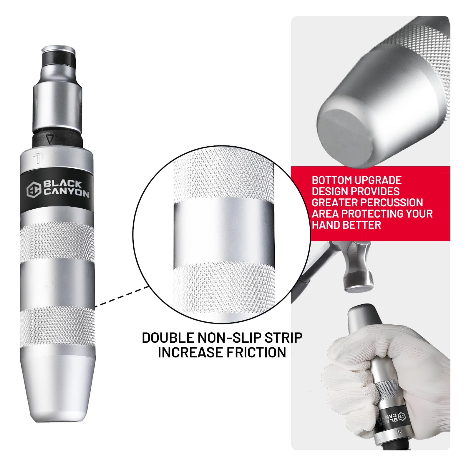 BLACK CANYON high-torque design tackles rusted fasteners with ease.
