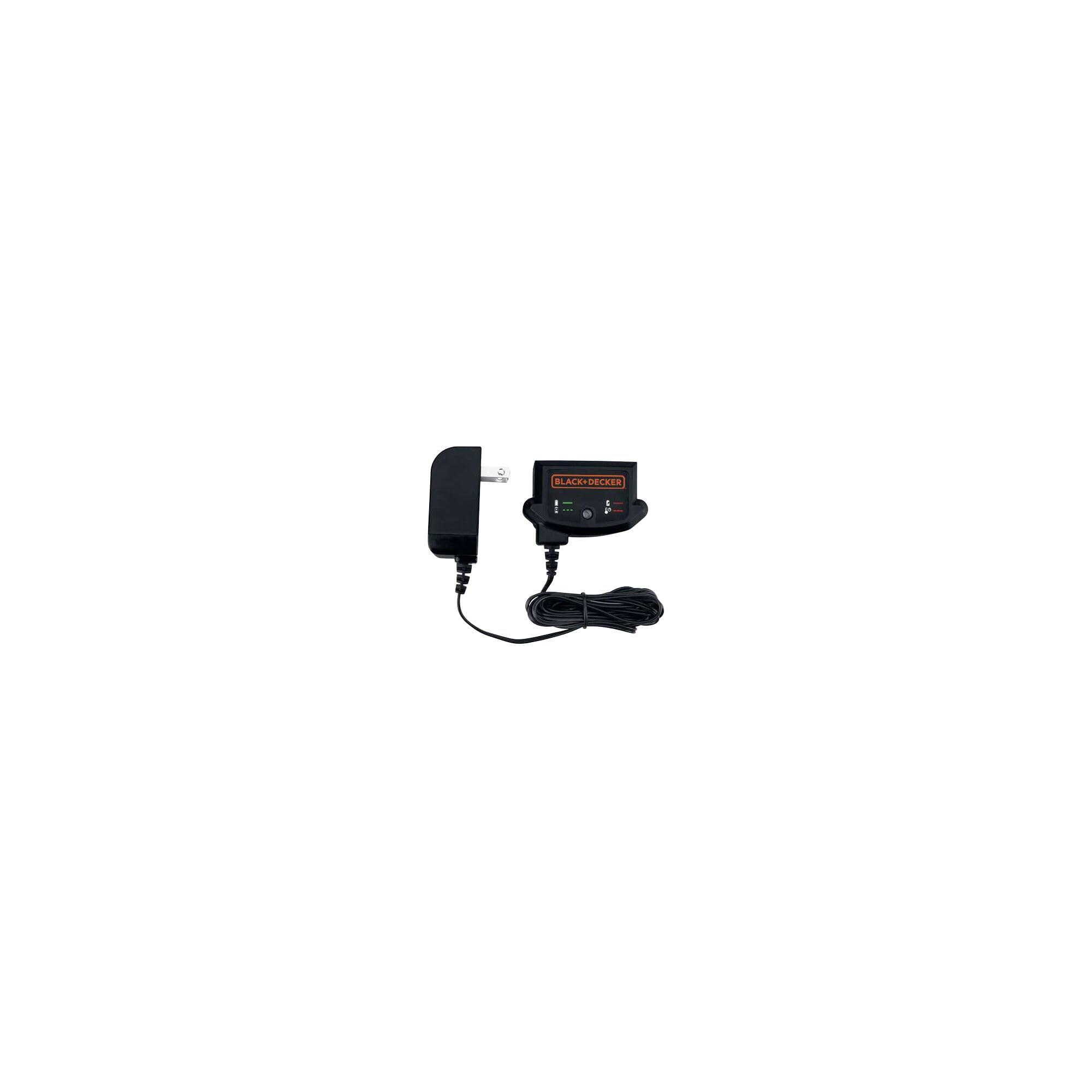 BLACK+DECKER 20V Max charger green indicator light signals charging status clearly.