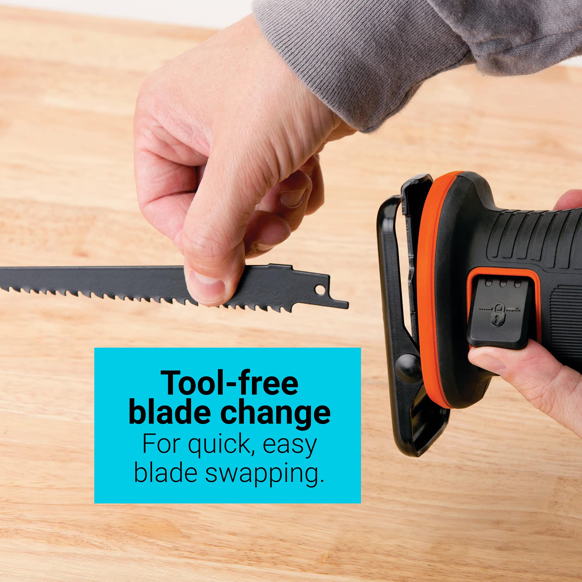 Black+Decker 20V PowerConnect with electric brake for safer operation
