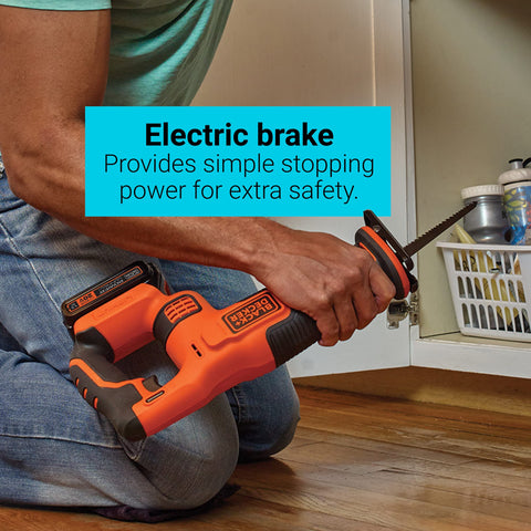 Black+Decker 20V PowerConnect tool-free blade change for faster blade swaps