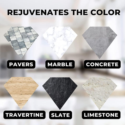 Slate treated with Black Diamond Color Enhancer Sealer preserving breathability