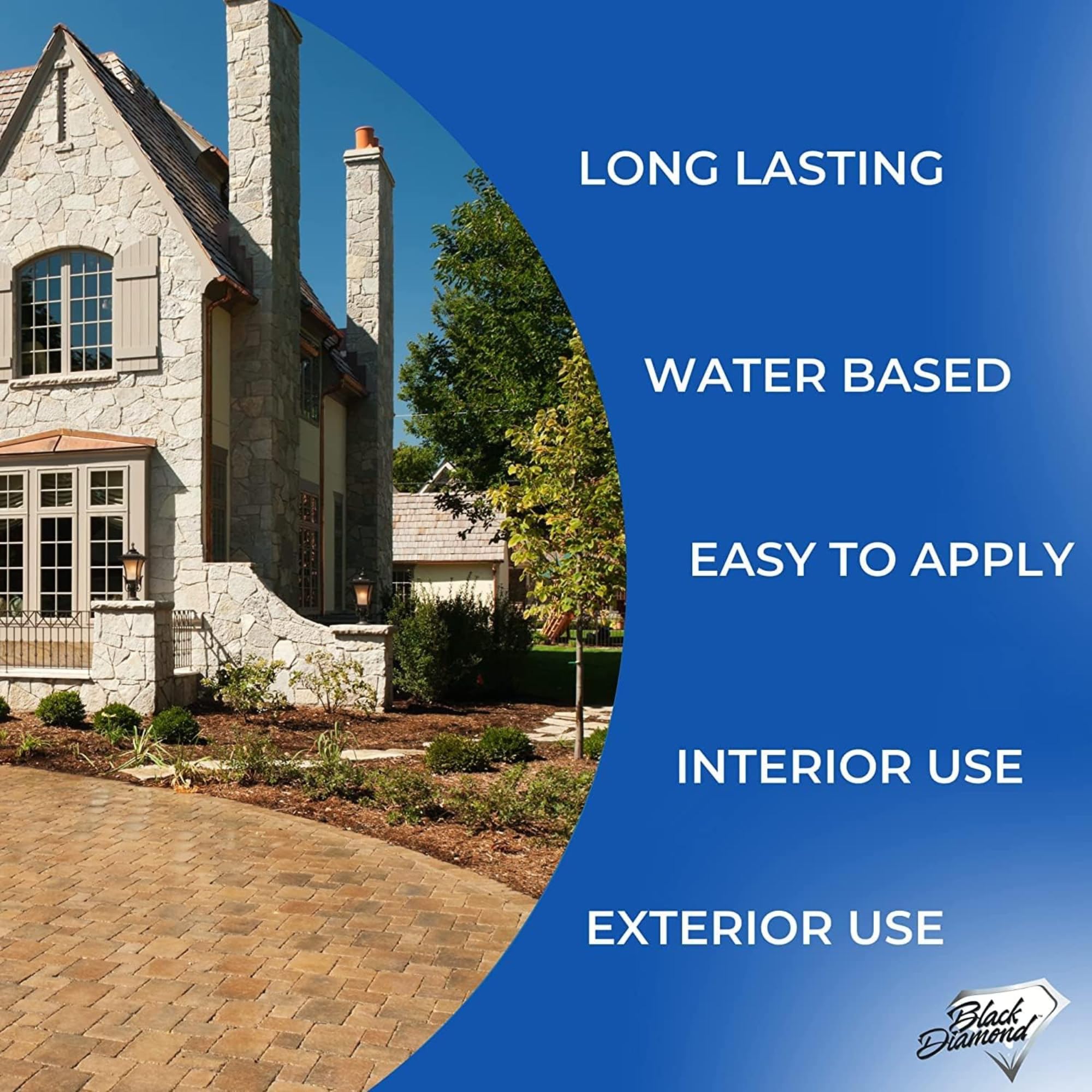Black Diamond Color Enhancer Sealer revives travertine with warm tones