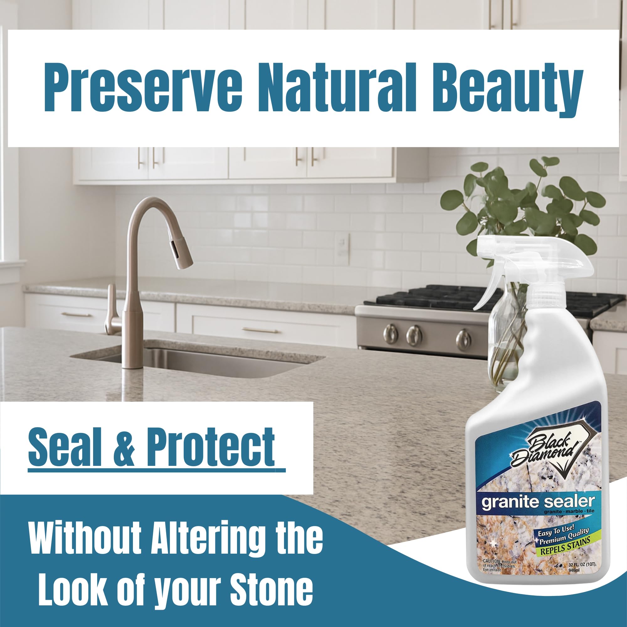 Black Diamond Stoneworks stone care professionals choose this product for durability.