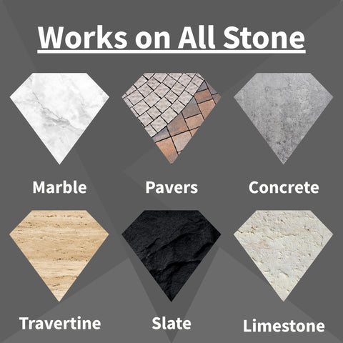 Black Diamond Stoneworks Wet Look Sealer on decorative stone enriches tone and texture