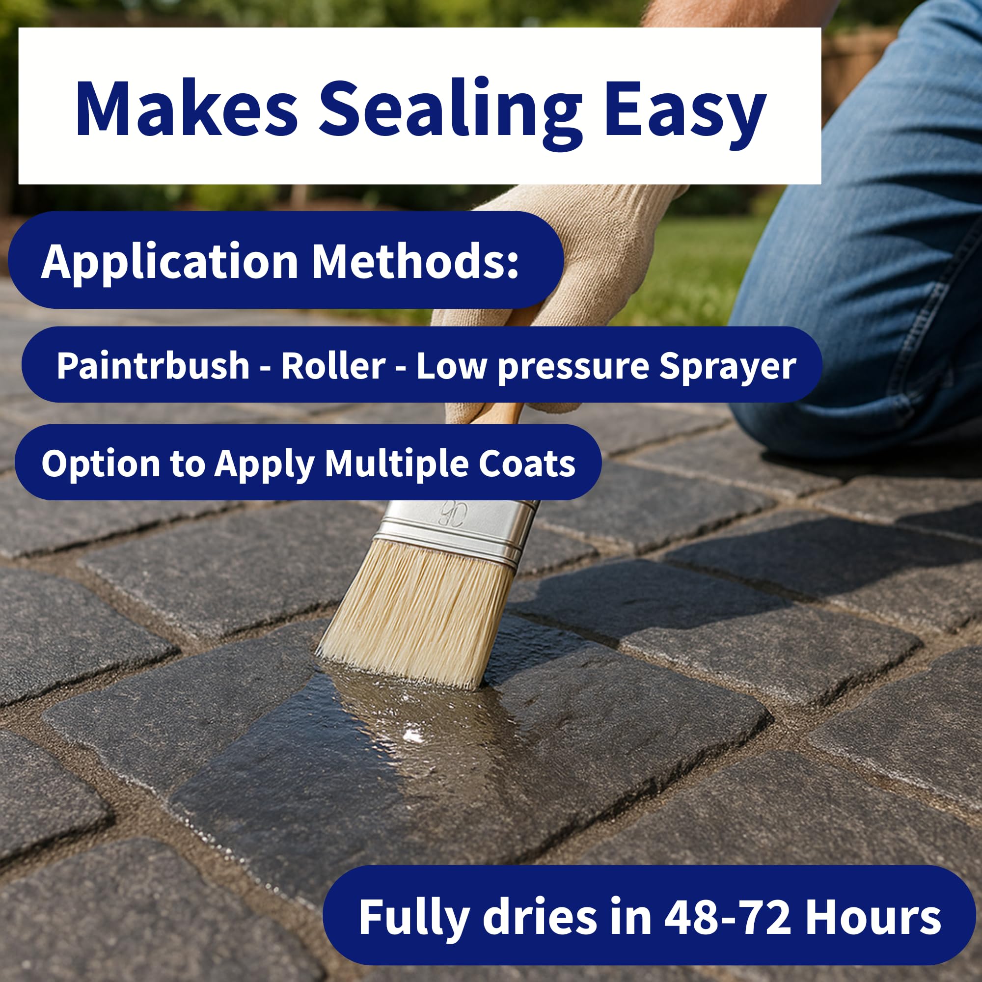 Black Diamond Stoneworks Wet Look Sealer on garage floors protects against oil and UV damage