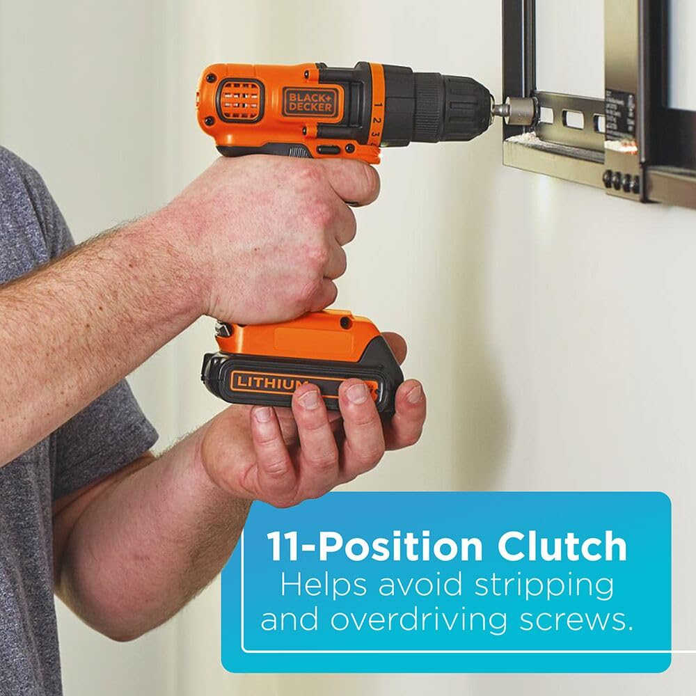 BLACK+DECKER compact and lightweight design reduces fatigue during use.