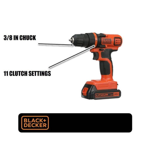 BLACK+DECKER LED work light improves visibility.