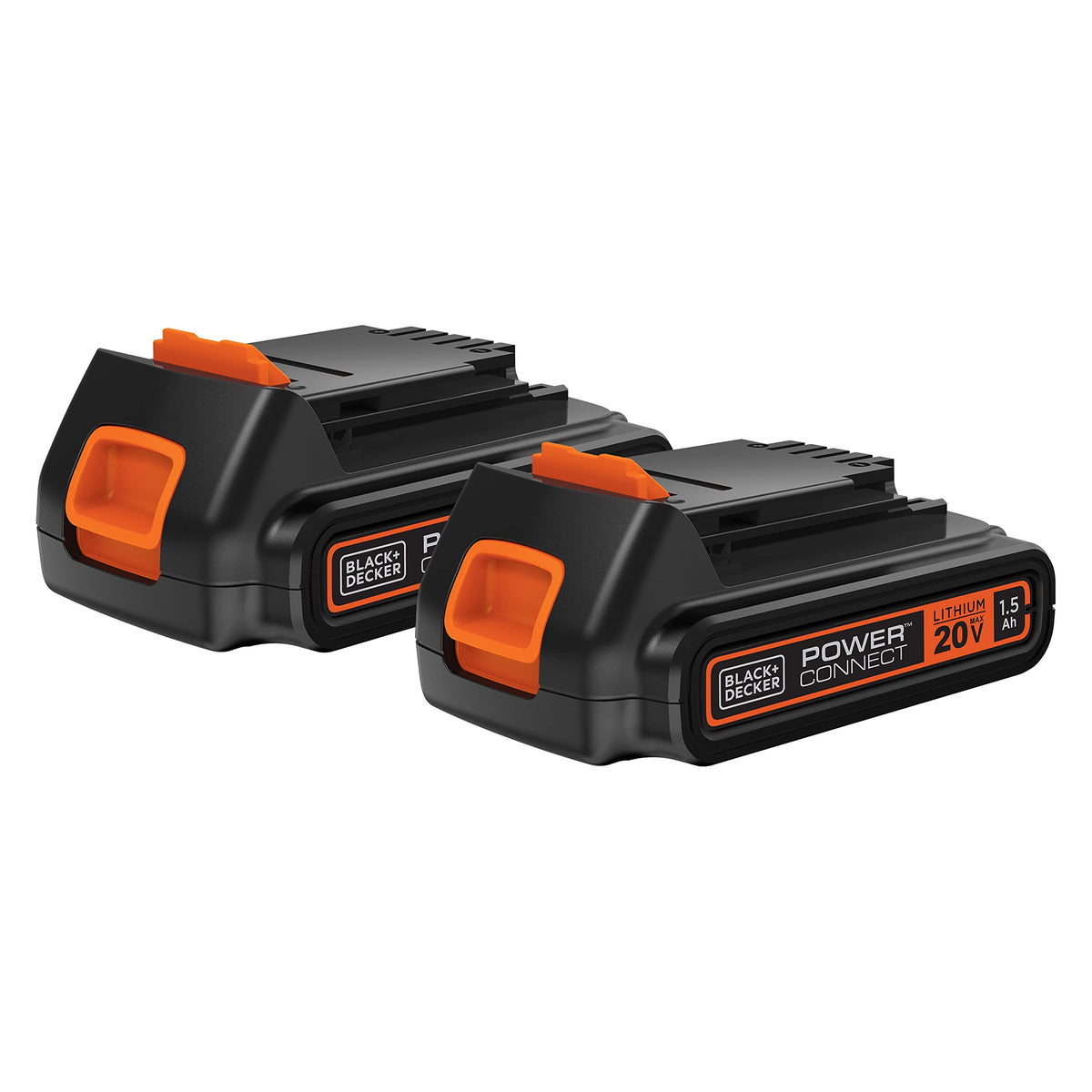 BLACK+DECKER 20V Max PowerConnect 2-pack batteries for versatile cordless projects.