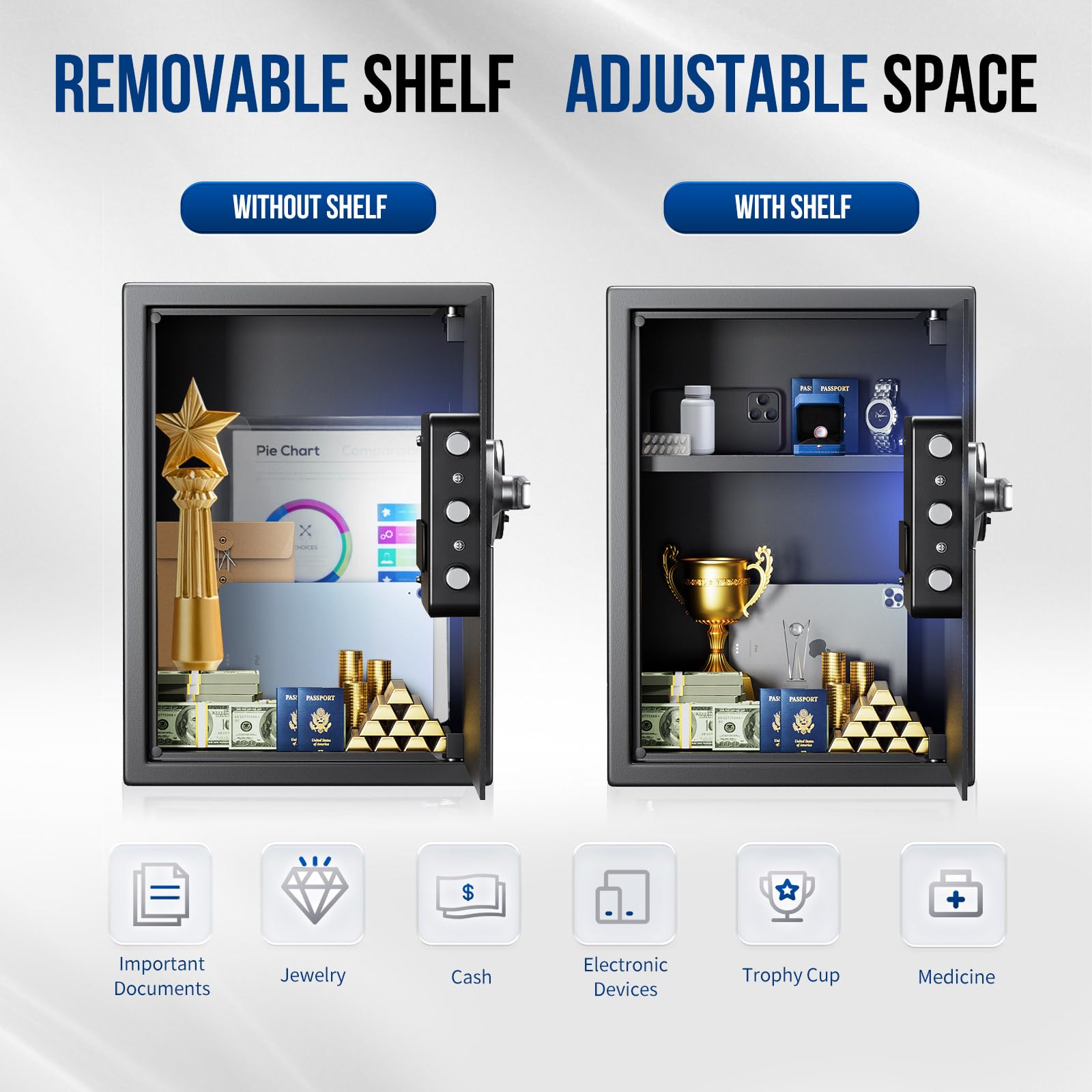 BlackSmith pry-resistant hinges provide enhanced protection against forced entry.