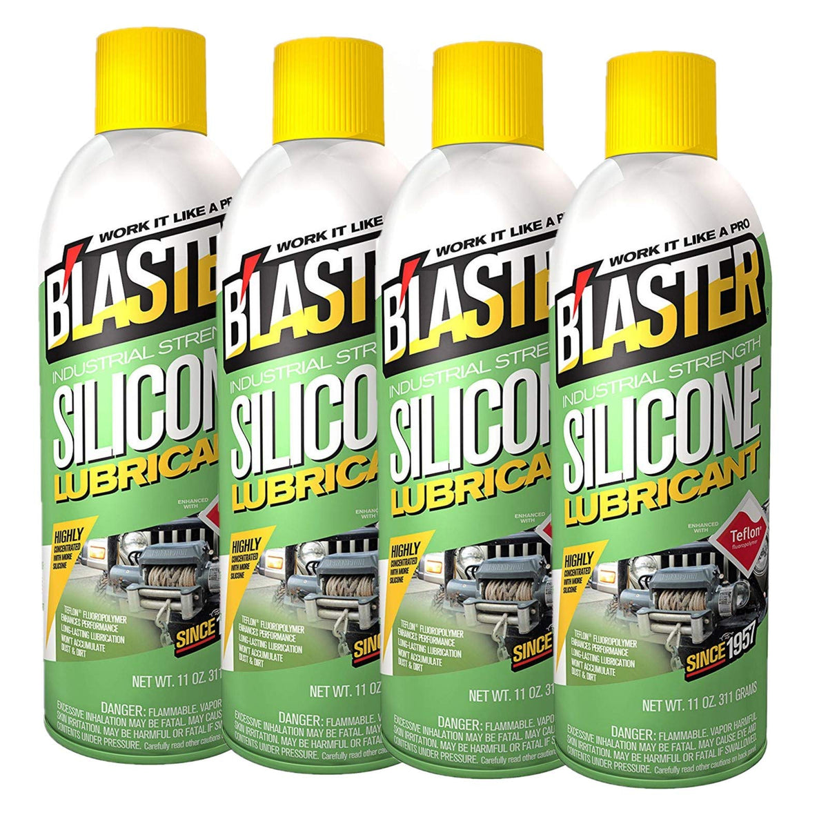 Blaster silicone lubricant 11 oz can for long-lasting lubrication and smoother operation