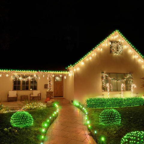 BlcTec dark green wire blends with foliage for discreet display