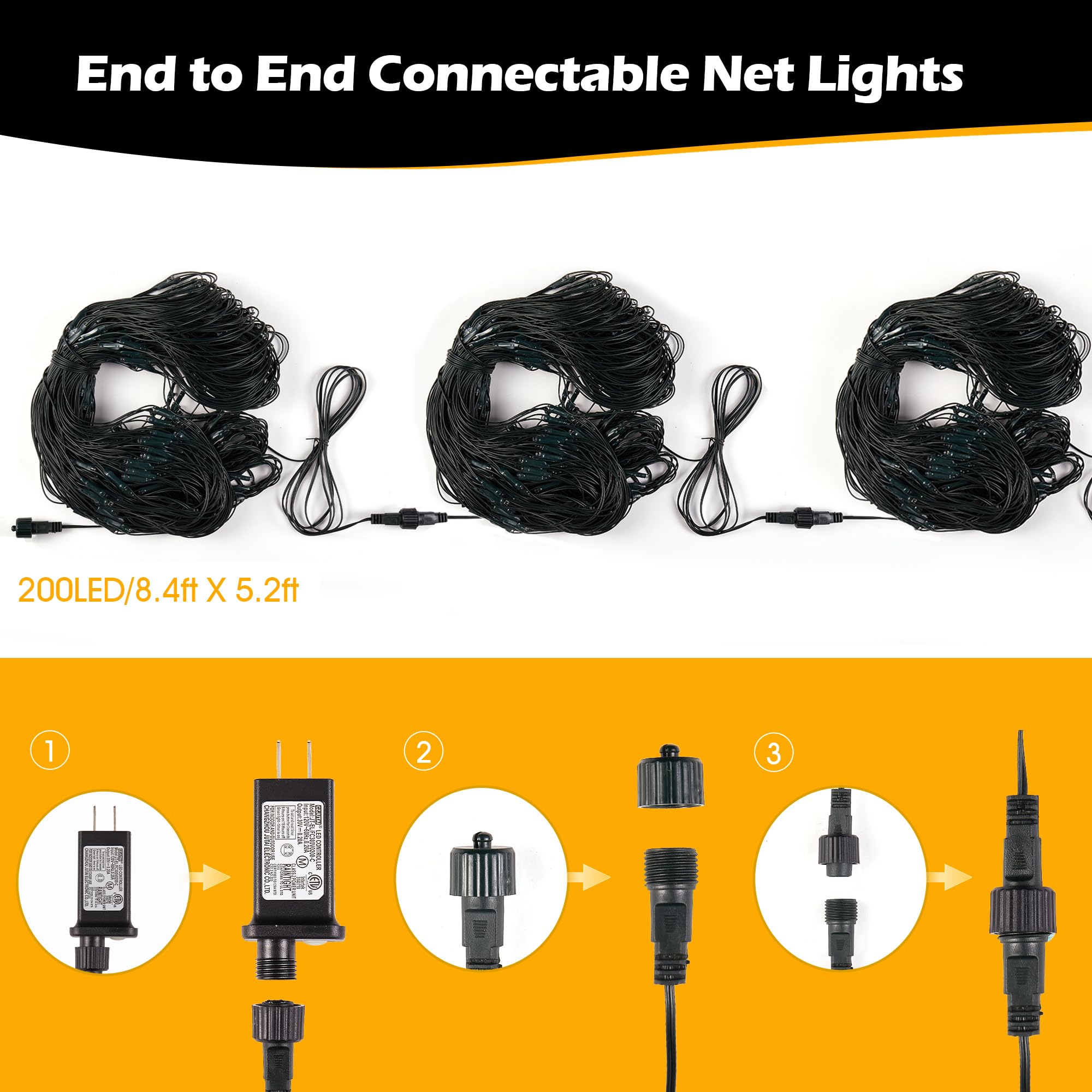 BlcTec eight-mode net lights showcase dynamic options for mood lighting.