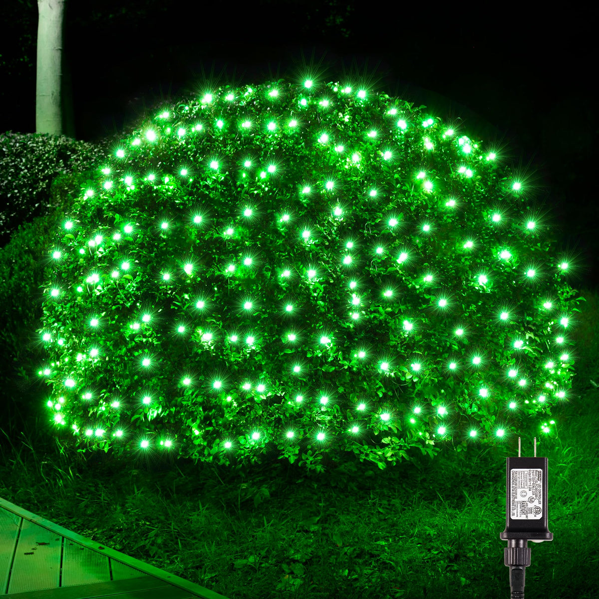 BlcTec 200 LED net lights on tree showcase vibrant illumination with low power