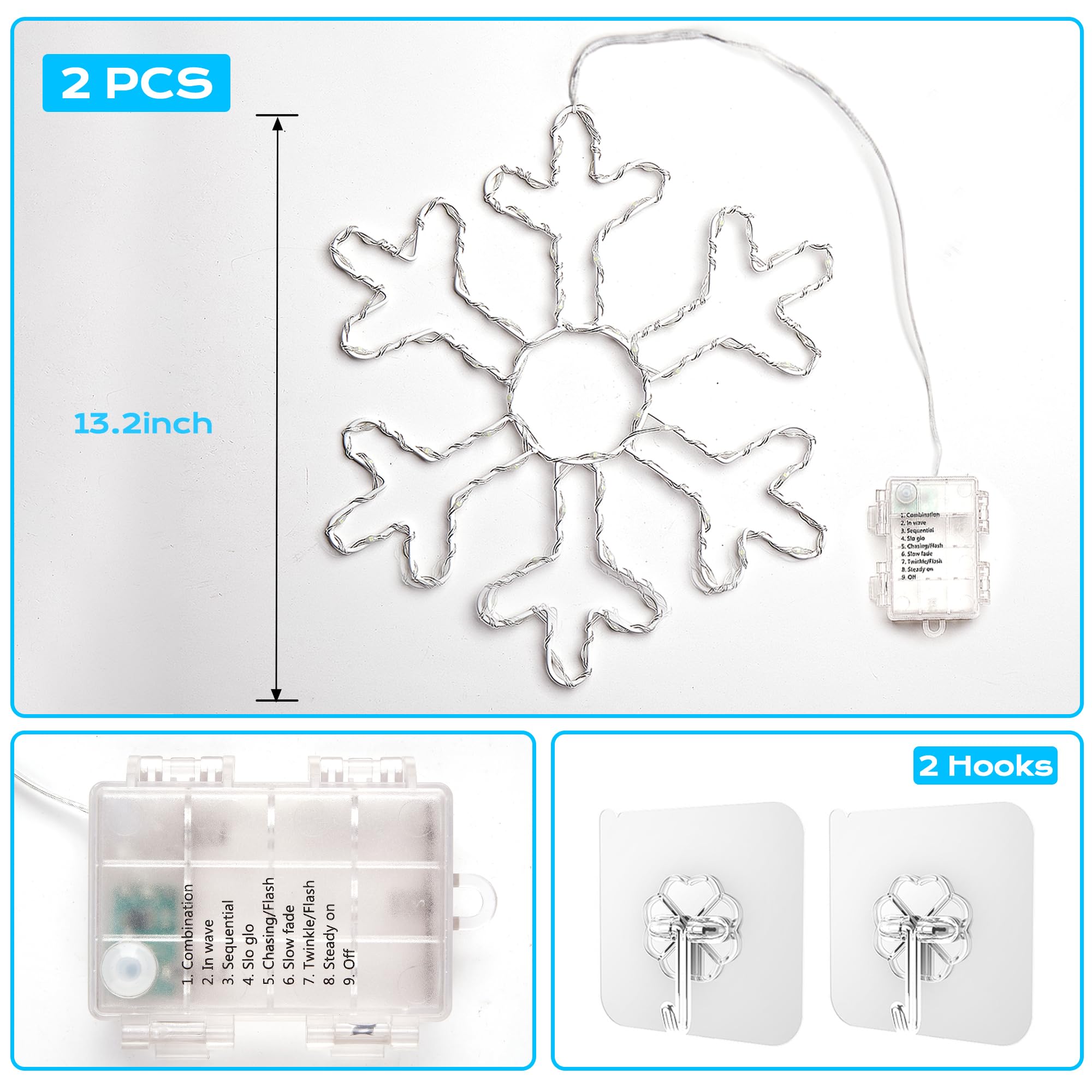 BlcTec snowflakes suitable for both indoor and outdoor Christmas décor