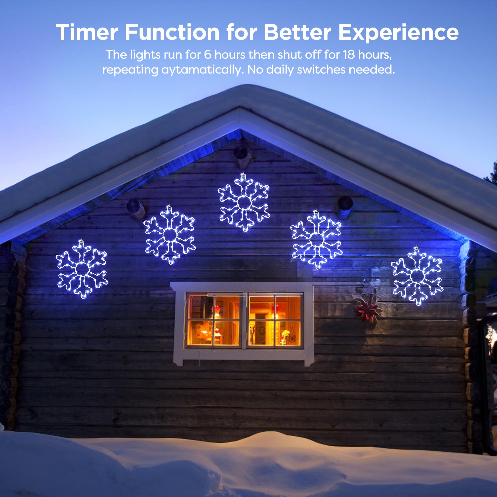 BlcTec snowflakes remote control enables easy mode changes from a distance