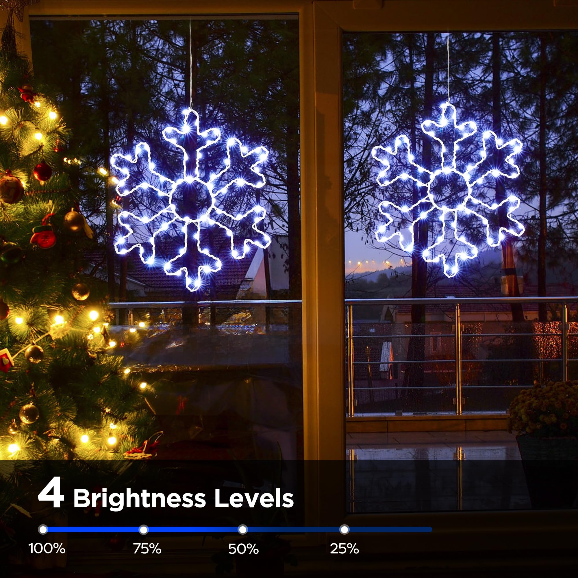 BlcTec snowflakes timer function providing automatic on/off cycle