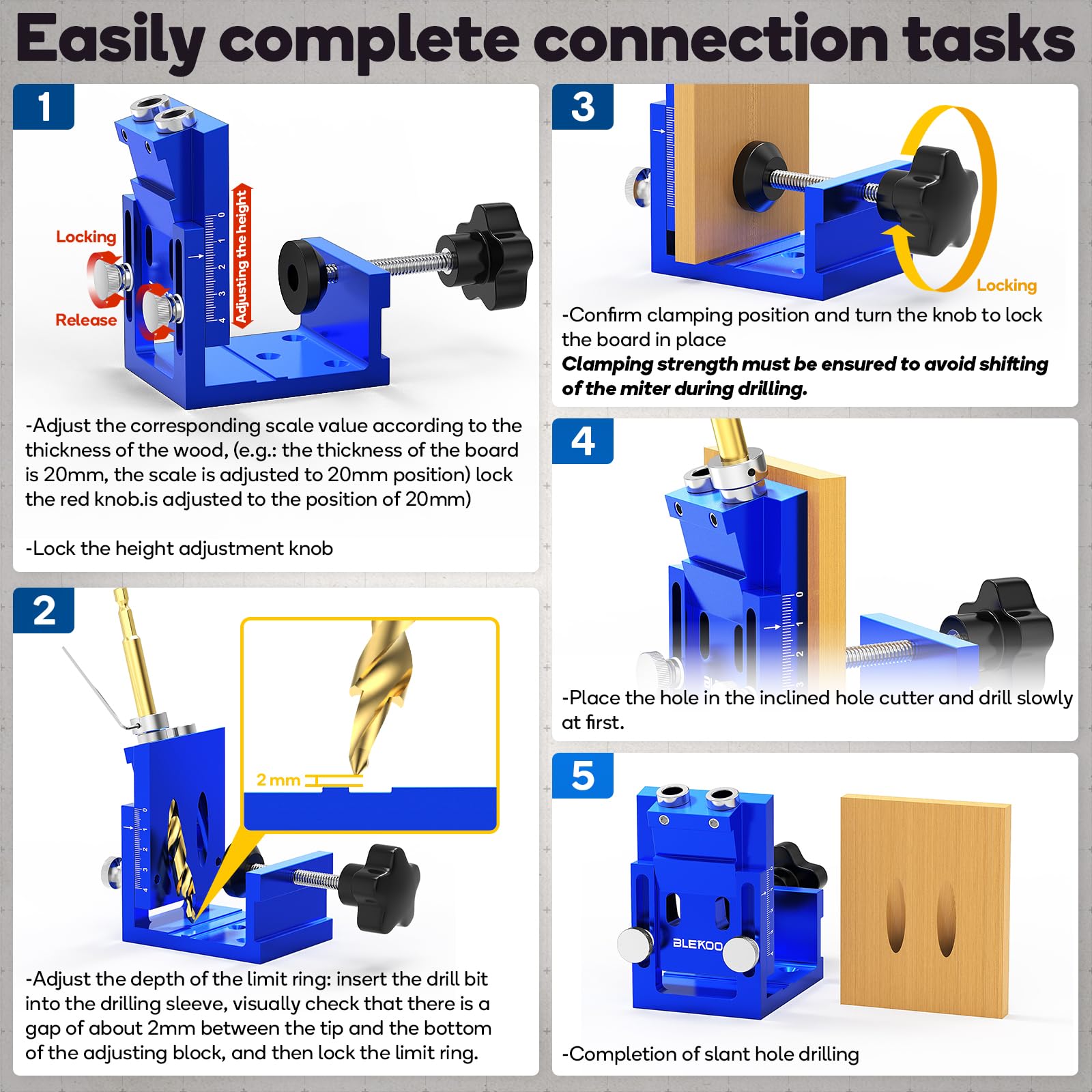 Ideal for beginners, hobbyists, and pros creating furniture and cabinetry