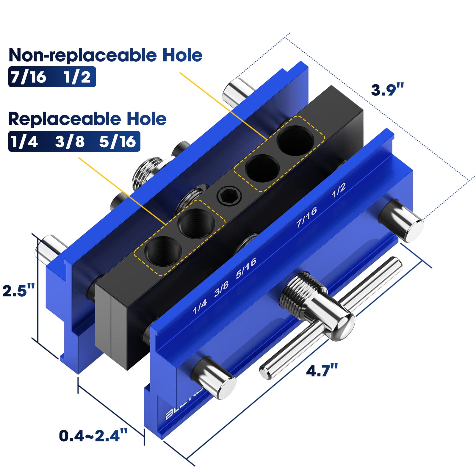 Blekoo six bushings collection supports multiple hole sizes for versatility.