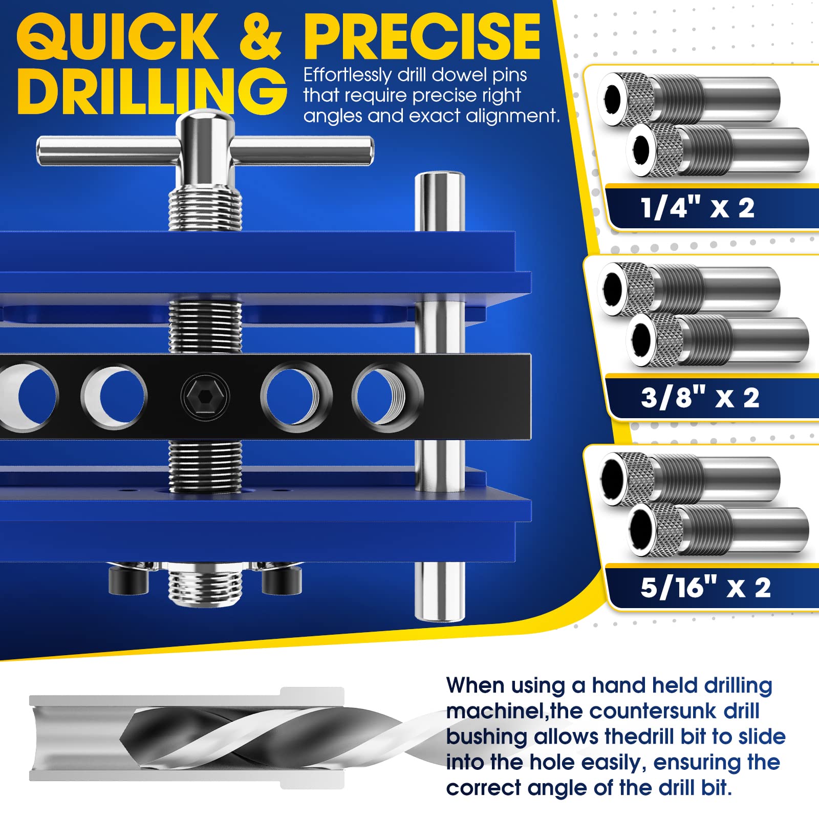 Blekoo wide capacity supports up to 2.4 inches for common boards and rounds.